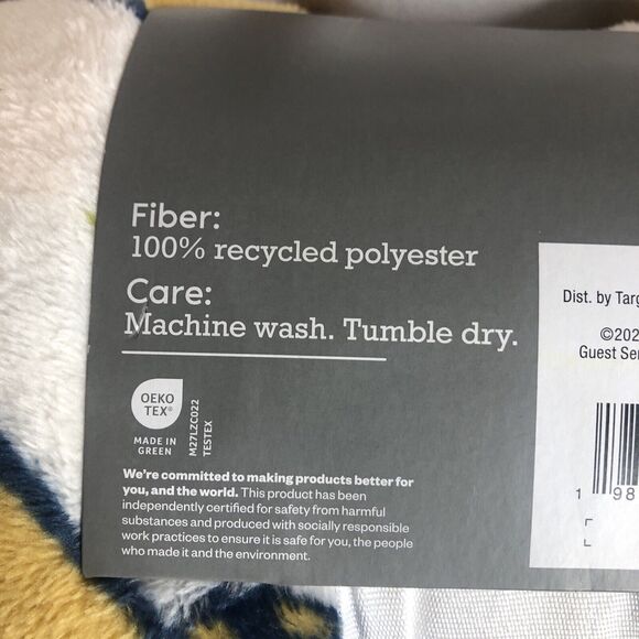 Target Plush Throw Blanket 50"x 60" - Pickleball/Sports/Ivory - NEW - Picture 10 of 11